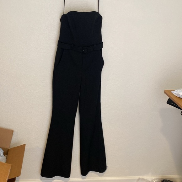 ALC Kate Black Strapless Belted Jumpsuit NWT - Picture 5 of 12